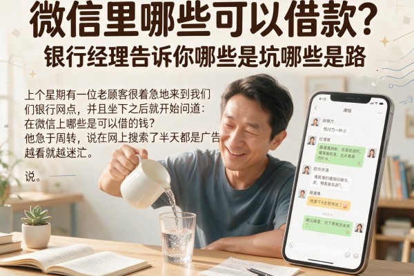 微信里哪些可以借款?银行经理告诉你哪些是坑哪些是路