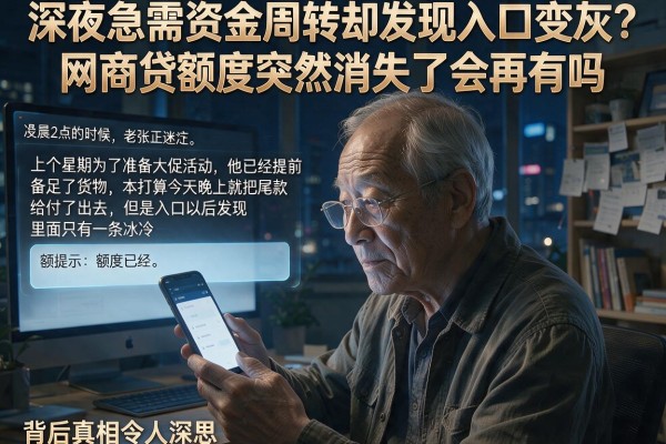 深夜急需资金周转却发现入口变灰？网商贷额度突然消失了会再有吗，背后真相令人深思