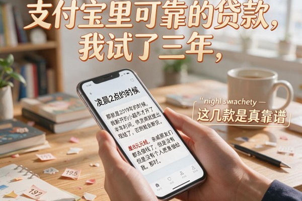 支付宝里可靠的贷款，我试了三年，这几款是真靠谱