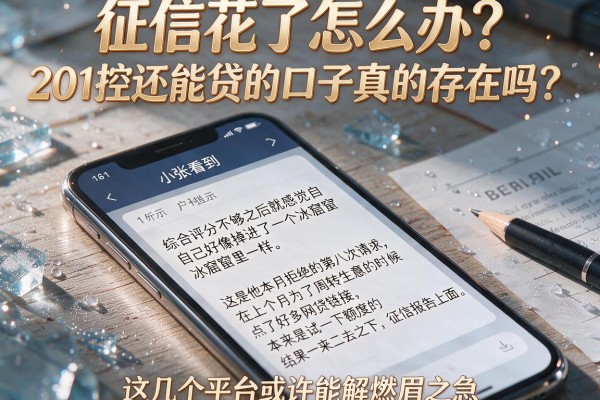 征信花了怎么办？201控还能贷的口子真的存在吗？这几个平台或许能解燃眉之急