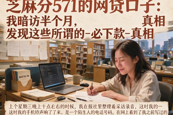 芝麻分571的网贷口子：我暗访半个月，发现这些所谓的-必下款-真相