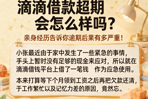 滴滴借款超期会怎么样吗？亲身经历告诉你逾期后果有多严重，这些替代方案或许能救急
