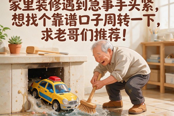 家里装修遇到急事手头紧，想找个靠谱口子周转一下，求老哥们推荐！