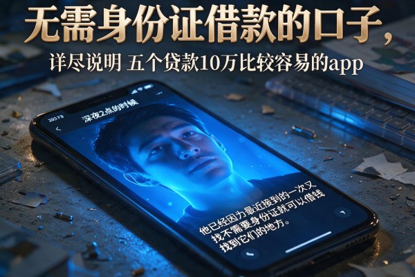 无需身份证借款的口子，详尽说明五个贷款10万比较容易的app