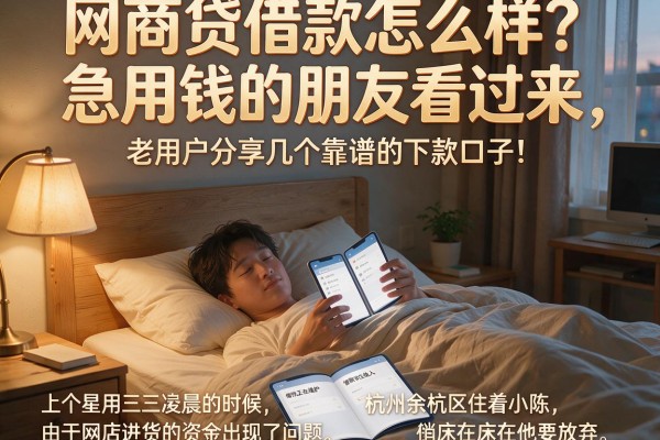 网商贷借款怎么样？急用钱的朋友看过来，老用户分享几个靠谱的下款口子！