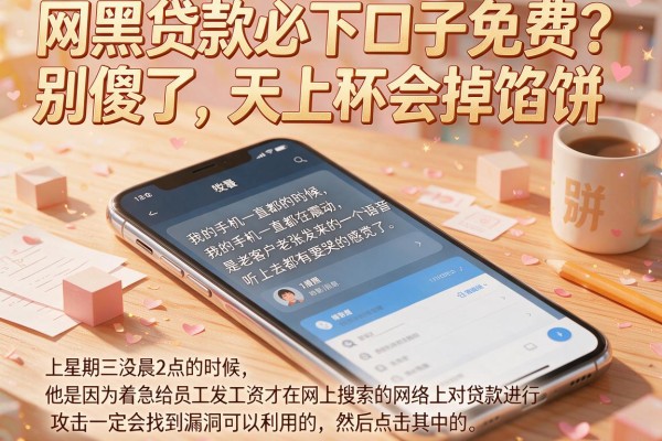 网黑贷款必下口子免费?别傻了,天上不会掉馅饼