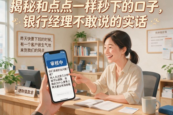 揭秘和点点一样秒下的口子,银行经理不敢说的实话