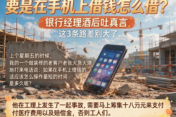 要是在手机上借钱怎么借？银行经理酒后吐真言，这3条路差别大了