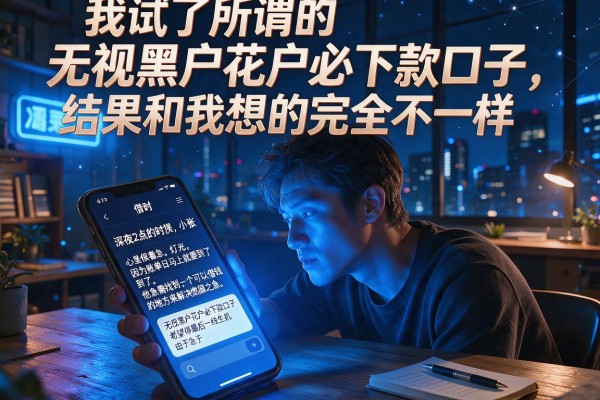 我试了所谓的无视黑户花户必下款口子,结果和我想的完全不一样