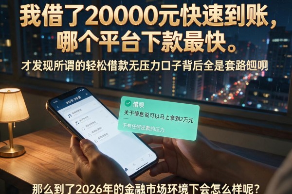 我借了20000元快速到账,才发现所谓的轻松借款无压力口子背后全是套路