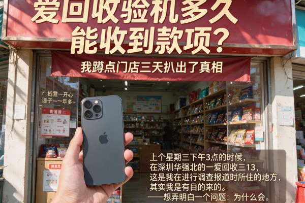 爱回收验机多久能收到款项？我蹲点门店三天扒出了真相