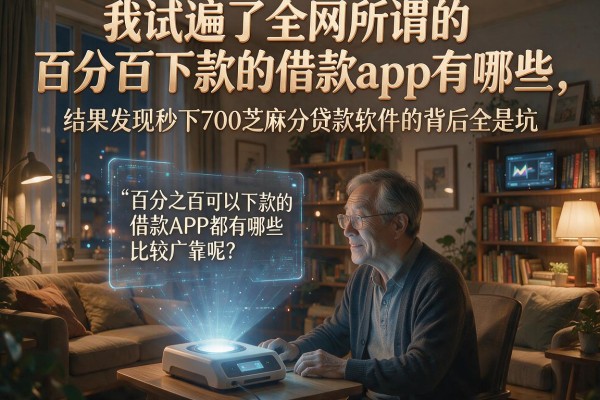 我试遍了全网所谓的百分百下款的借款app有哪些，结果发现秒下700芝麻分贷款软件的背后全是坑