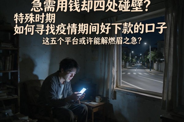 急需用钱却四处碰壁？特殊时期如何寻找疫情期间好下款的口子，这五个平台或许能解燃眉之急？
