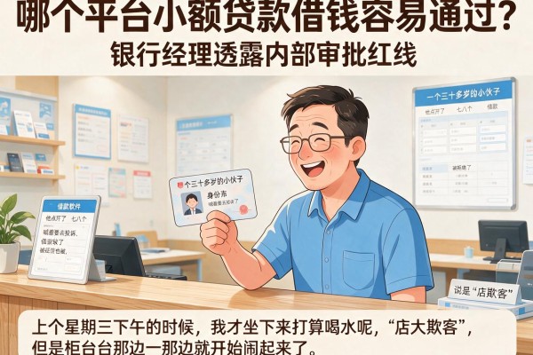哪个平台小额贷款借钱容易通过?银行经理透露内部审批红线