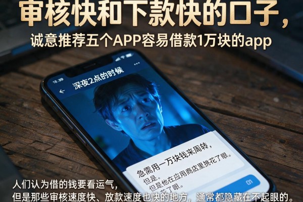 审核快和下款快的口子，诚意推荐五个APP容易借款1万块的app