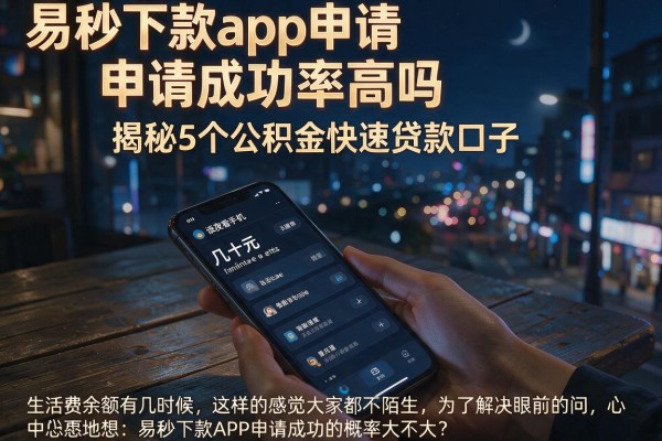 易秒下款app申请成功率高吗，揭秘5个公积金快速贷款口子