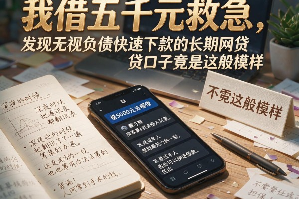 我借五千元救急,发现无视负债快速下款的长期网贷口子竟是这般模样