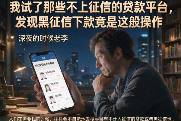我试了那些不上征信的贷款平台，发现黑征信下款竟是这般操作