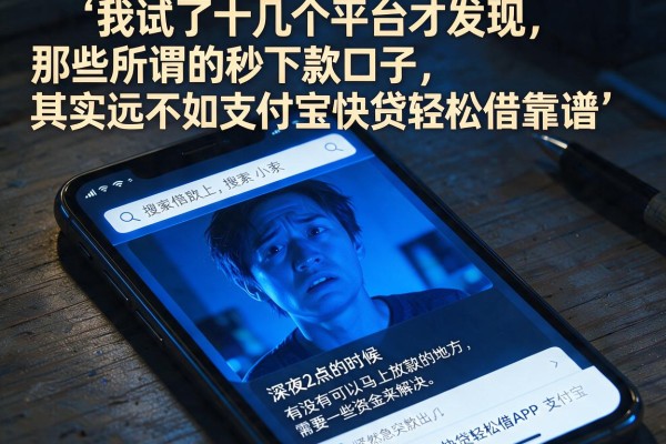 我试了十几个平台才发现，那些所谓的秒下款口子，其实远不如支付宝快贷轻松借靠谱
