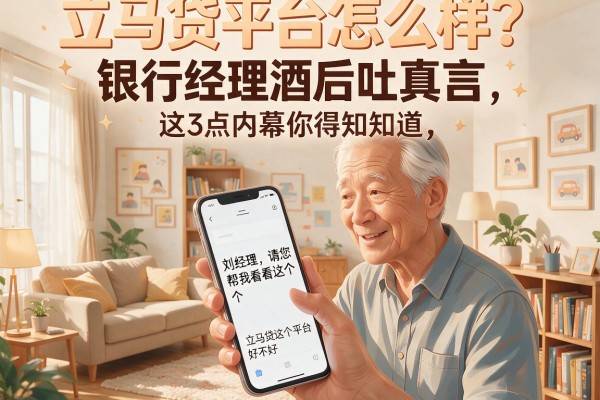 立马贷平台怎么样？银行经理酒后吐真言，这3点内幕你得知道