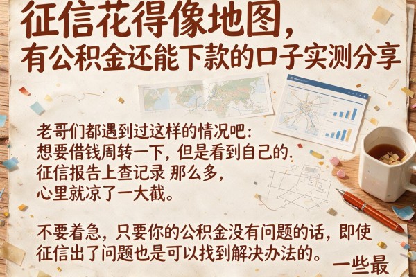 征信花得像地图，有公积金还能下款的口子实测分享
