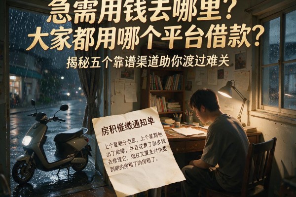 急需用钱去哪里？大家都用哪个平台借款？揭秘五个靠谱渠道助你渡过难关
