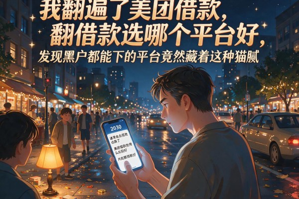 我翻遍了美团借款选哪个平台好,发现黑户都能下的平台竟然藏着这种猫腻