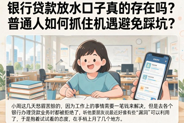 银行贷款放水口子真的存在吗？普通人如何抓住机遇避免踩坑？