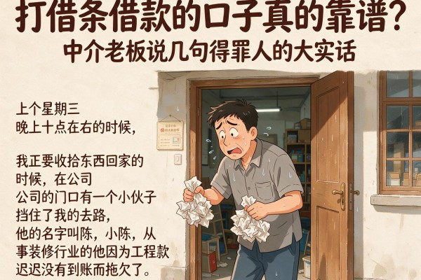 打借条借款的口子真的靠谱？中介老板说几句得罪人的大实话