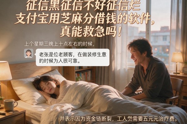 征信黑征信不好征信烂支付宝用芝麻分借钱的软件，真能救急吗