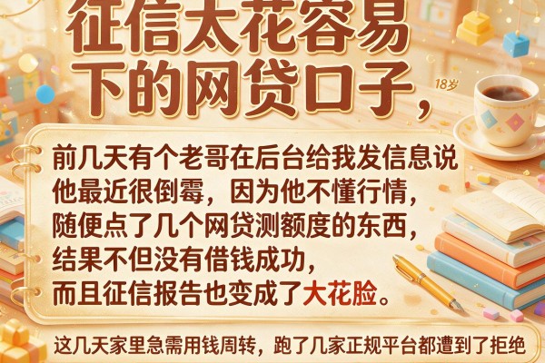 征信太花容易下的网贷口子，罗列5个网贷容易下款18岁的app