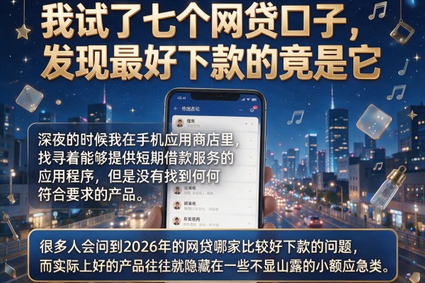 我试了七个网贷口子，发现最好下款的竟是它