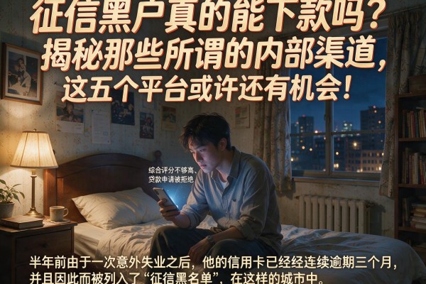 征信黑户真的能下款吗？揭秘那些所谓的内部渠道，这五个平台或许还有机会！