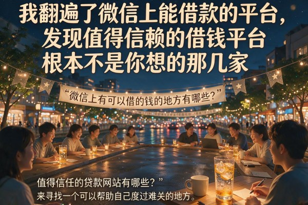我翻遍了微信上能借款的平台，发现值得信赖的借钱平台根本不是你想的那几家