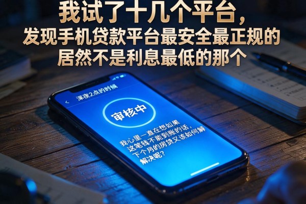 我试了十几个平台，发现手机贷款平台最安全最正规的居然不是利息最低的那个