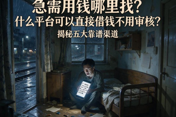 急需用钱哪里找？什么平台可以直接借钱不用审核？揭秘五大靠谱渠道