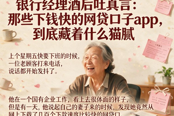 银行经理酒后吐真言：那些下钱快的网贷口子app，到底藏着什么猫腻