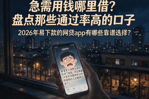 急需用钱哪里借？盘点那些通过率高的口子，2026年易下款的网贷app有哪些靠谱选择？