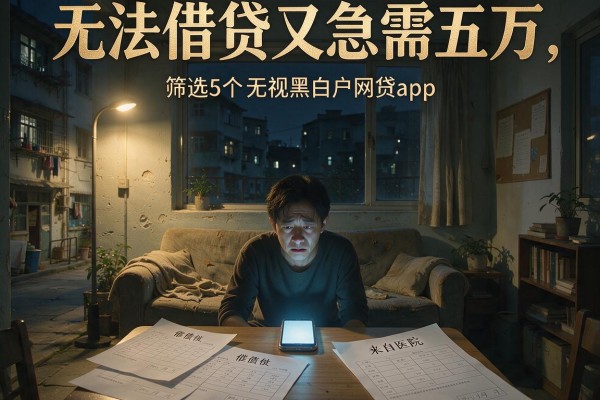 无法借贷又急需五万,筛选5个无视黑白户网贷app