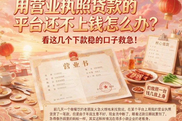 用营业执照贷款的平台还不上钱怎么办？看这几个下款稳的口子救急！