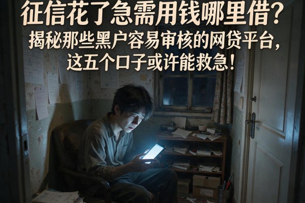 征信花了急需用钱哪里借?揭秘那些黑户容易审核的网贷平台,这五个口子或许能救急!