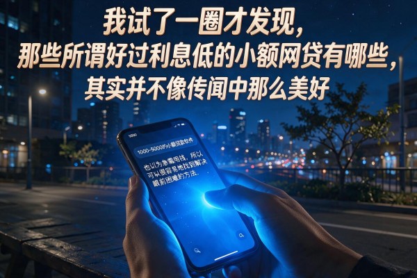 我试了一圈才发现，那些所谓好过利息低的小额网贷有哪些，其实并不像传闻中那么美好