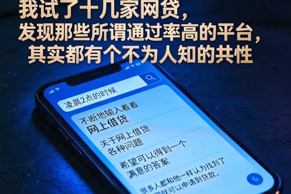 我试了十几家网贷，发现那些所谓通过率高的平台，其实都有个不为人知的共性