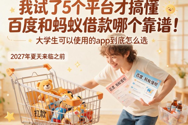 我试了5个平台才搞懂百度和蚂蚁借款哪个靠谱，大学生可以使用的app到底怎么选
