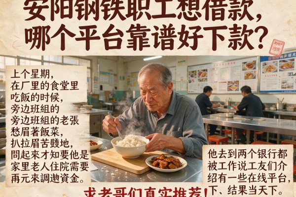 安阳钢铁职工想借款，哪个平台靠谱好下款？求老哥们真实推荐！