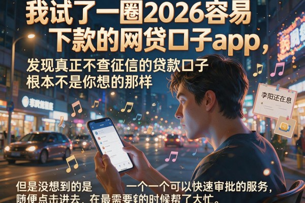 我试了一圈2026容易下款的网贷口子app，发现真正不查征信的贷款口子根本不是你想的那样