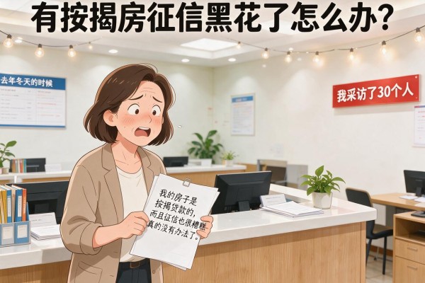 有按揭房征信黑花了怎么办？我采访了30个人，答案很现实