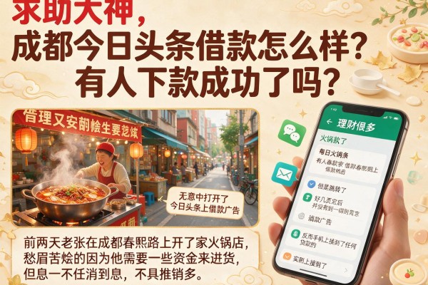 求助大神，成都今日头条借款怎么样？有人下款成功了吗？