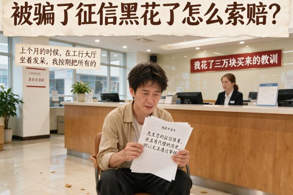被骗了征信黑花了怎么索赔？我花了三万块买来的教训
