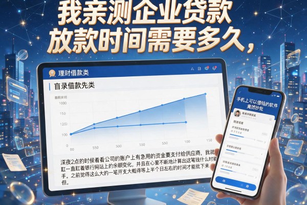 我亲测企业贷款放款时间需要多久，手机上可以借钱的软件竟然秒批